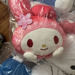 My Melody Sakura Laying Down Plushy