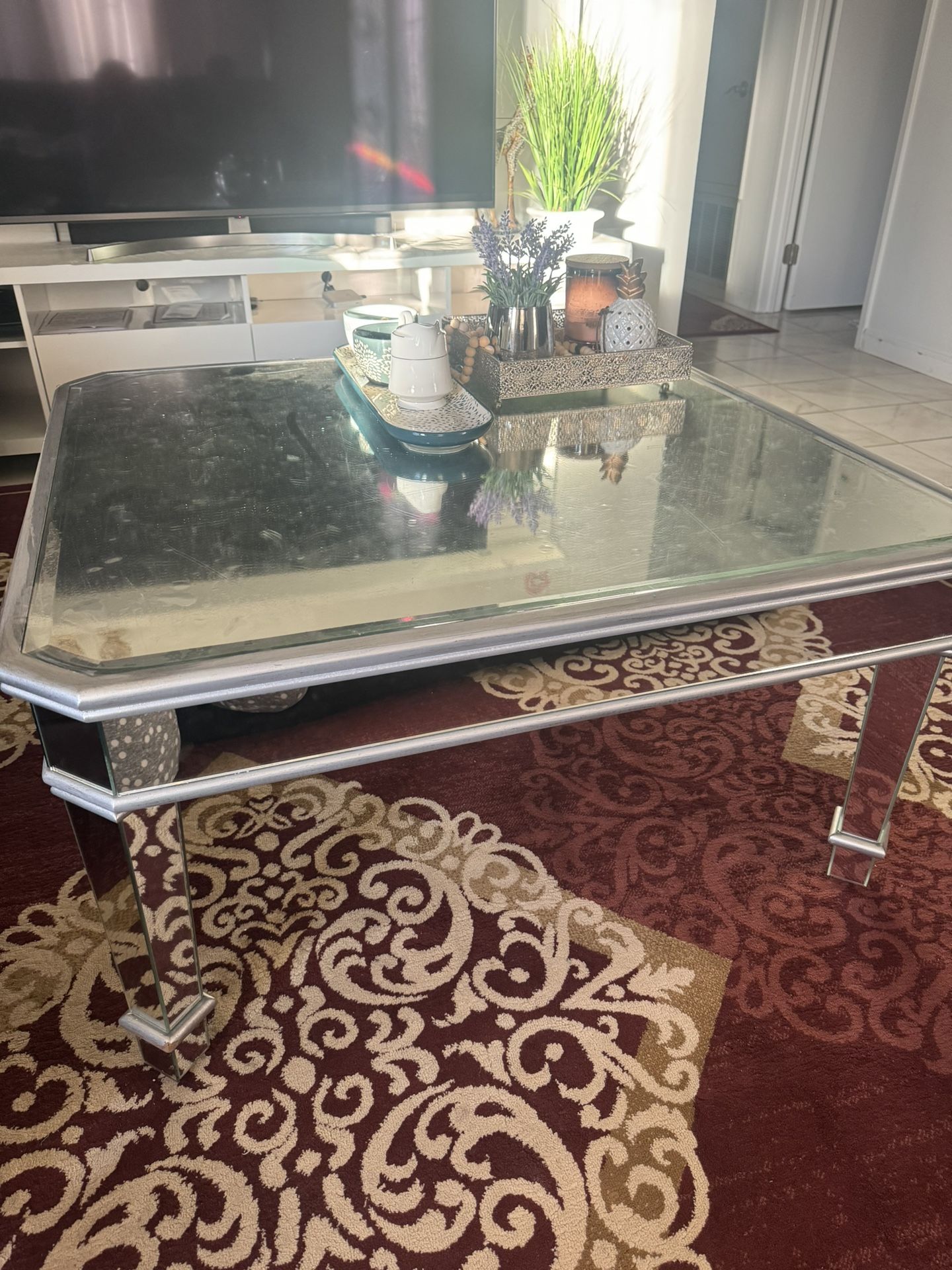 Coffee Table With Side Table 