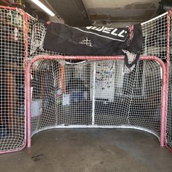 Hockey net with Shooting Pad And Corners 