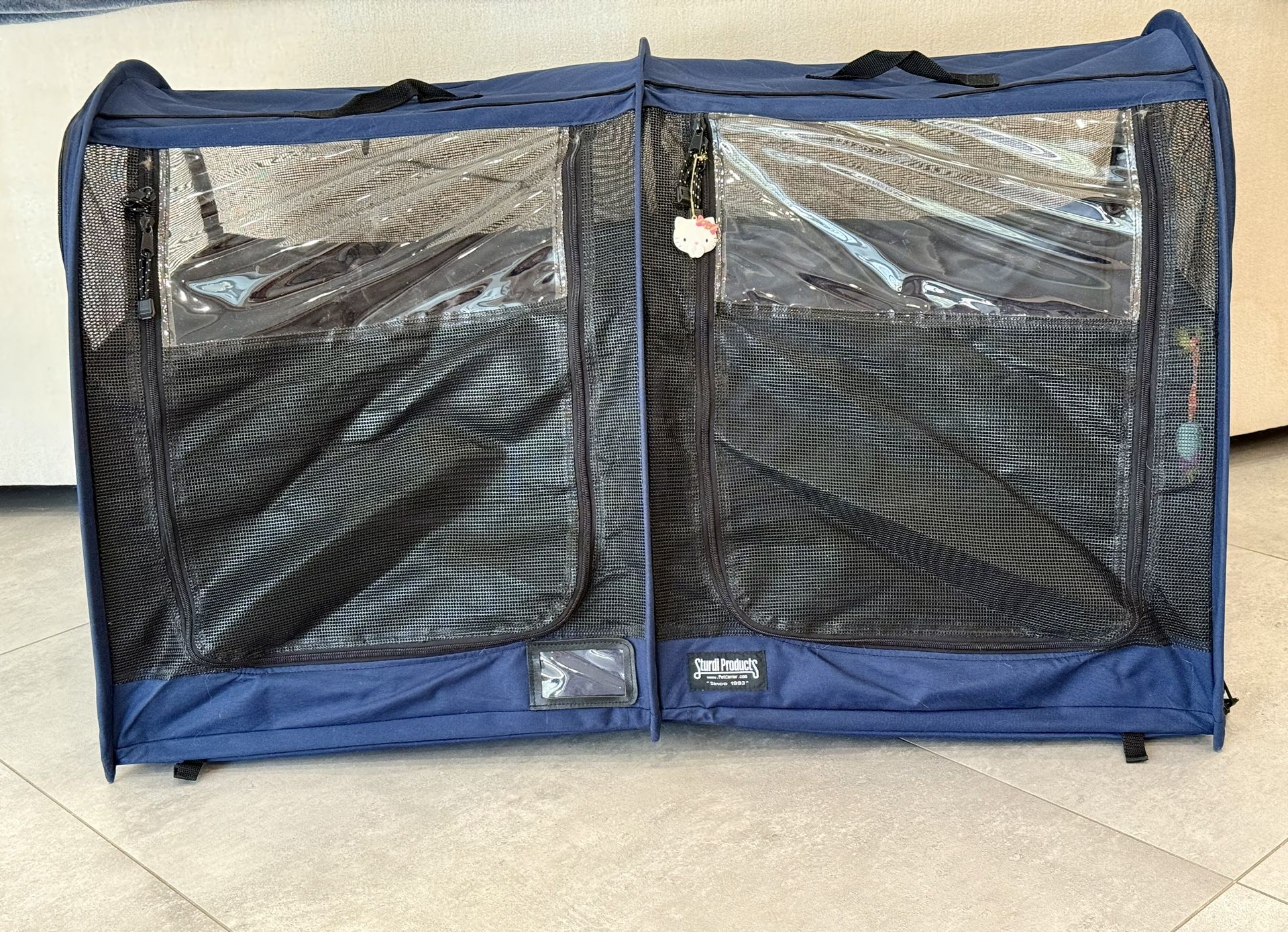 Sturdi Pop- Up kennel Double Pet Kennel Medium