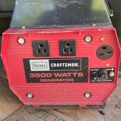 Sears 3500 watt generator
