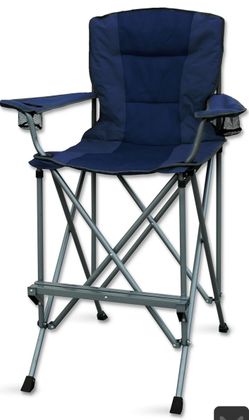 Extra Tall Folding Director Chair, Blue，Set of  2