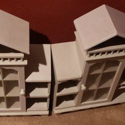 Doll House Style Shelf Opens . Opens Great For Collectibles