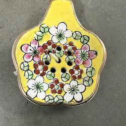 Vintage Porcelain Teabag Strainer 