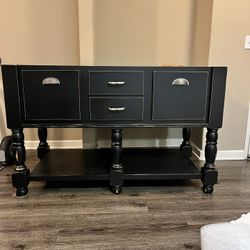 custom table with marble top . kitchen island, dining server, accent table -  