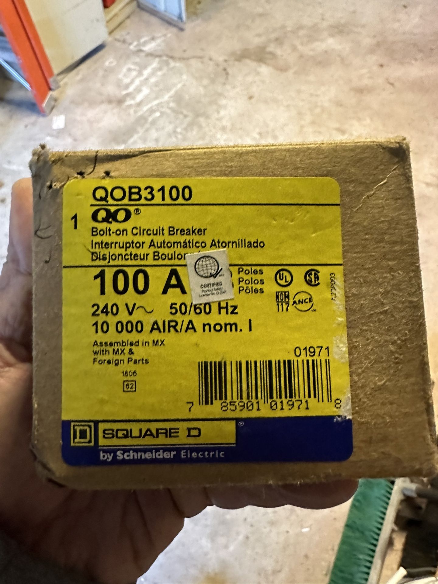 SQ D QOB 3100