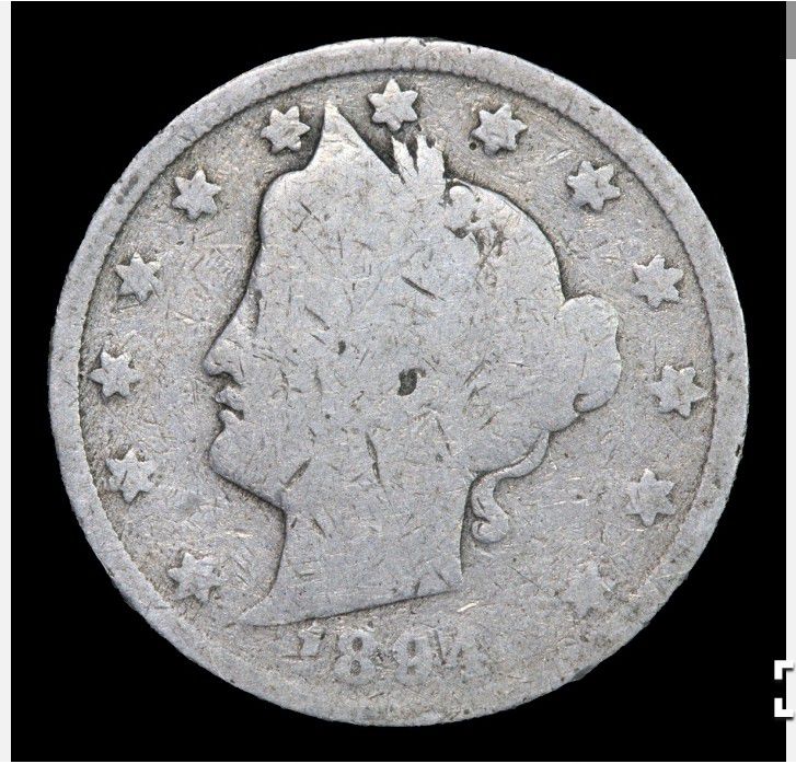 1894 Liberty Nickel 5c Grades g+