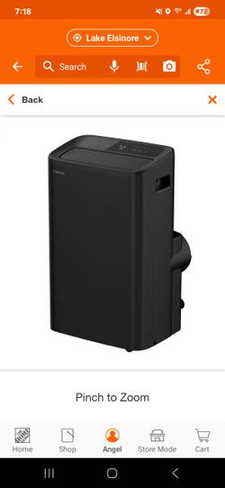 Toshiba 10,000 BTU 115-Volt Smart Wi-Fi Portable Air Conditioner 450 sq. ft. Cools Dehumidifier AC