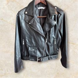 Faux Motor Leather Jacket 