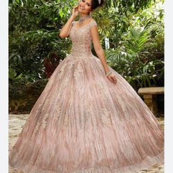 Quincerra Wedding Dress Like New Pink 
