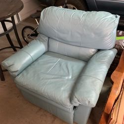Bar lounger leather recliner