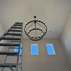 High Ceilings Chandaliers Inst4llati0ns!!!