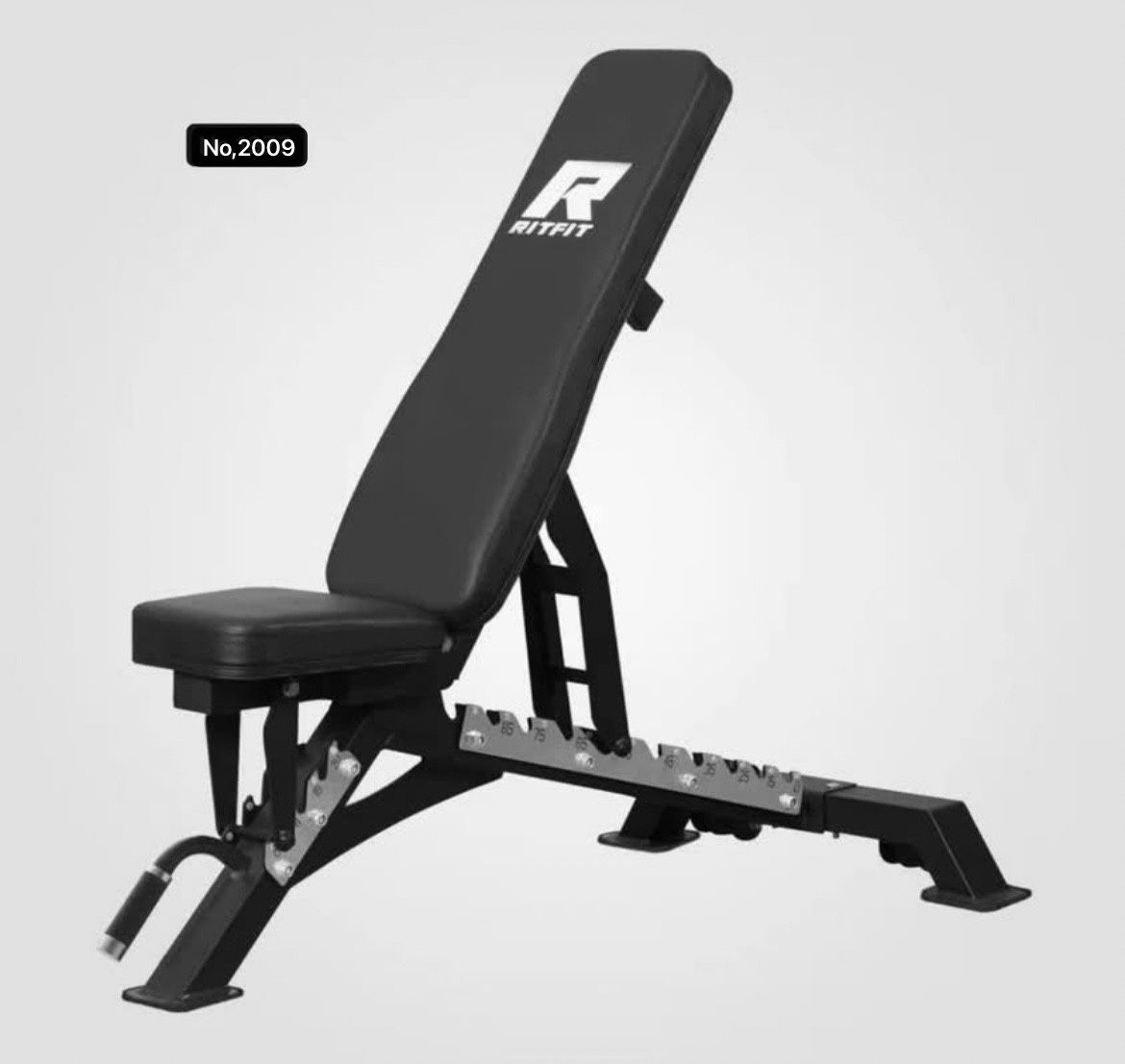 RitFit 1300LB Adjustable Weight Bench BWB01,Black