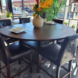 Meagan Dinning Set With Lazy Susan 