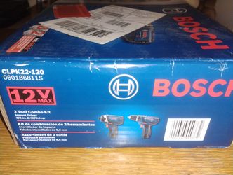 Bosch Drill and Impact Driver (New, 12V Cordless)