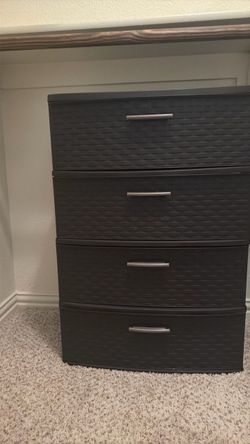 4-Drawer Plastic Storage Dresser