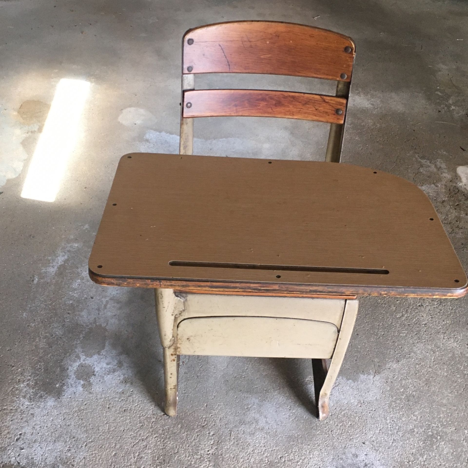 Antique Student Desk Chair