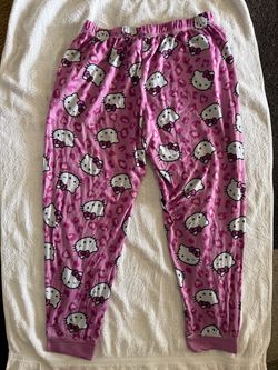 Cheetah pink Hello kitty pajama pants