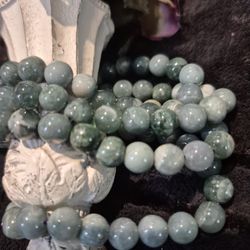 NATURAL burmese.  JADE  BRACELETS 
