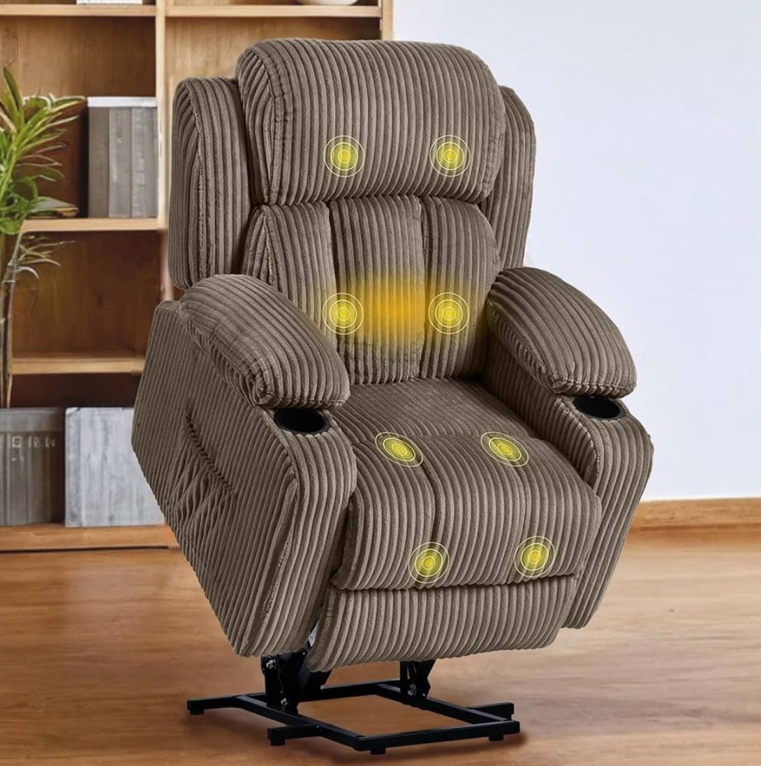 power lift recliner chair with massage and heat