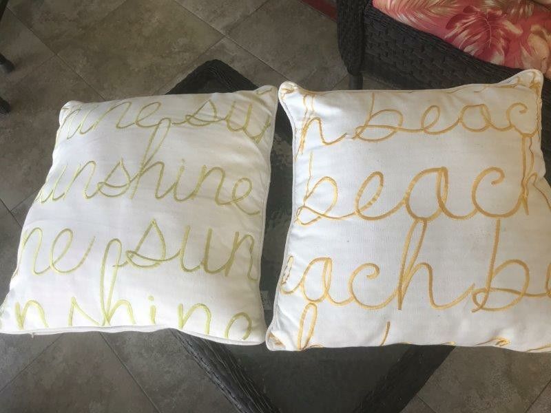 Indoor/outdoor decorator pillows