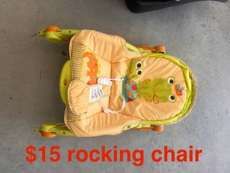 Rocking Chair With Straps 