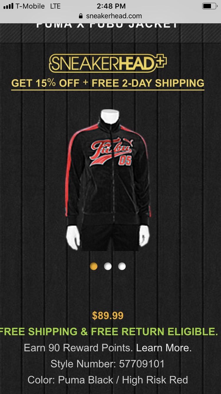 Fubu puma collaboration size larger jacket