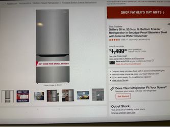 New Frigidaire Gallery 30 inch Bottom Freezer