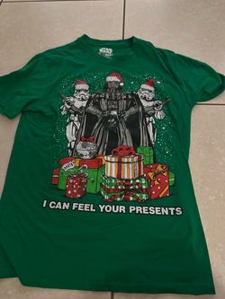 Mad Engine Star Wars IV Darth Vader "I Can Feel Your Presents" Graphic T-Shirt