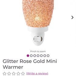 Nightlight. Rose gold Glitter 