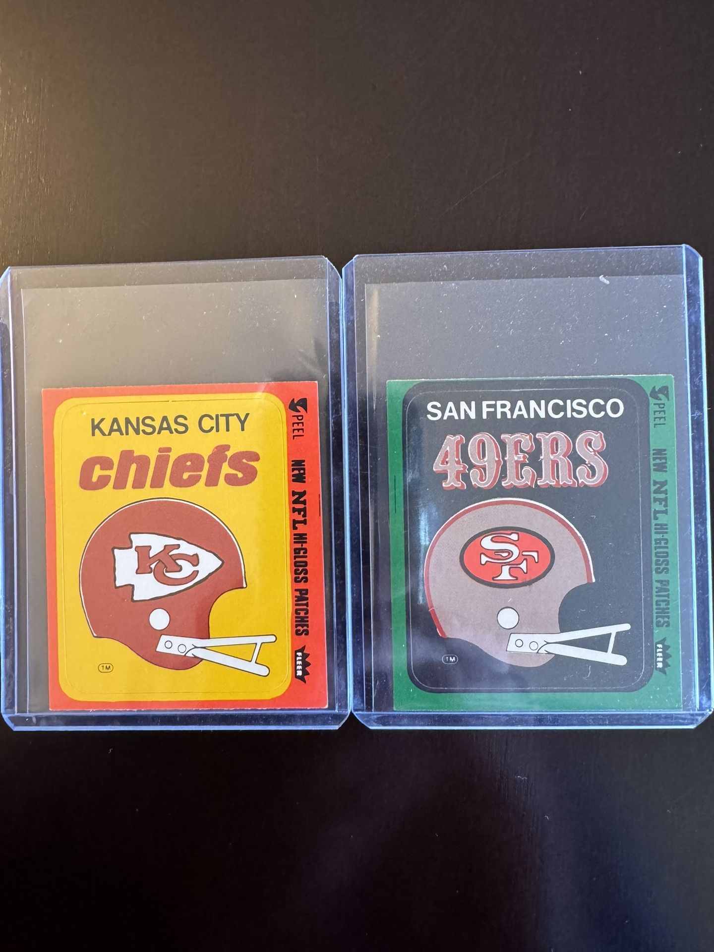 RARE - 49ers & Chiefs Stickers