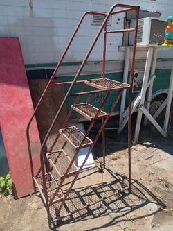 Vintage warehouse Rolling stairs