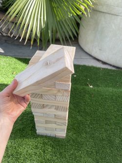 Giant Jenga Tumble Timbers Game, play up To 5ft Wood tumbling