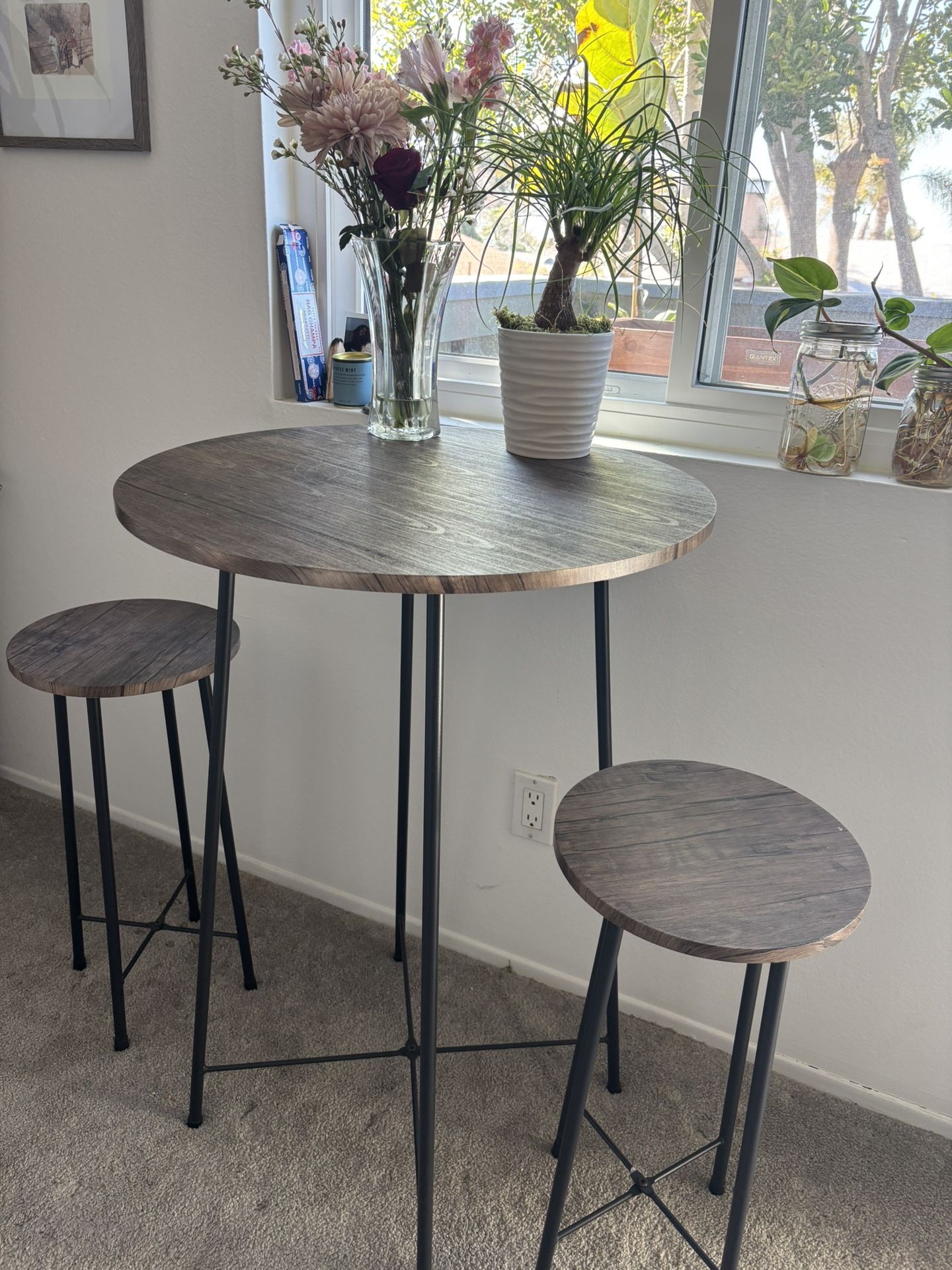 Table & Two stools (Dining set)