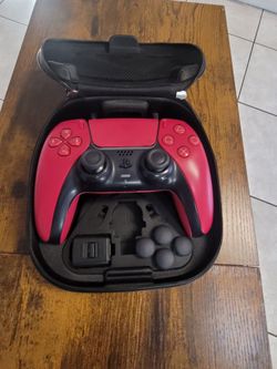 PS4 CONTROLLER COSMIC RED AND CONTROLLER CASE