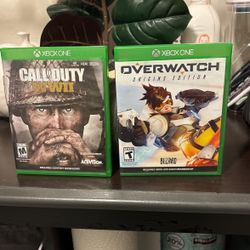 Selling my Xbox one games, call of duty and overwatch great condition