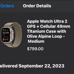 Apple Watch Ultra 2 With Oxygen Sensor