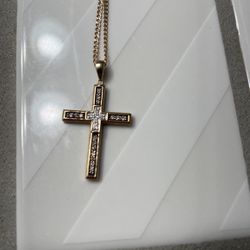 3/8 ct tw 10K Yellow Gold 22" Necklace Kay Jewlers