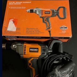 Ridgid 1/2 Spade Handle Mud Mixer 