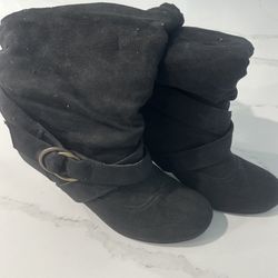Women’s Black Suede Boots