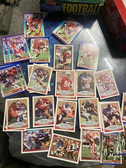 90s KC & 49ers Trading Cards + 2 Boxes Of More 90s Football Cards $40