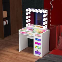 Vanity w/bluetooth mirror