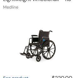 Lightweight Wheelchair Like New!