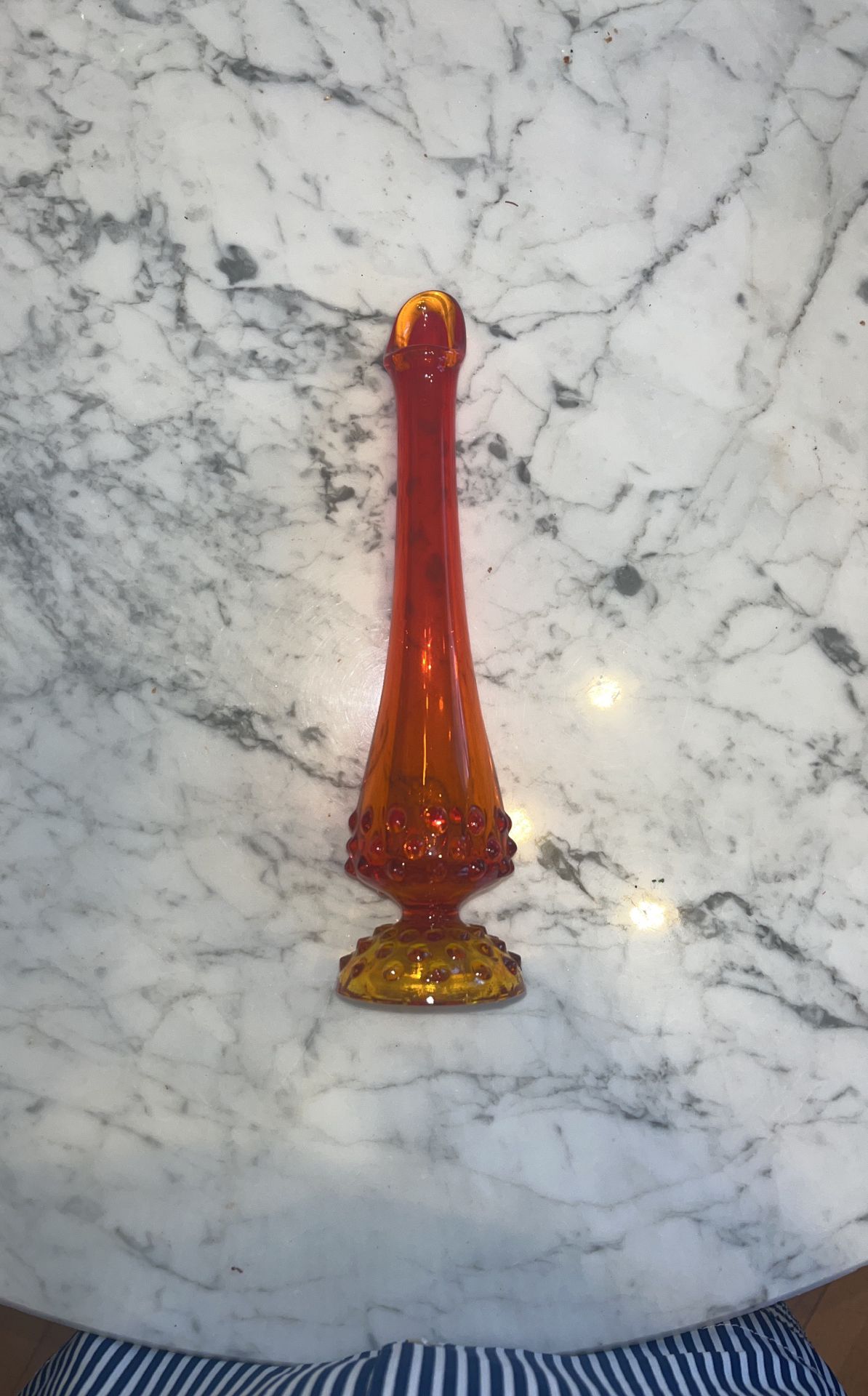 Fenton Amber Vase 