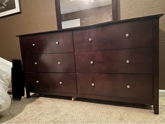 Dresser with mirror