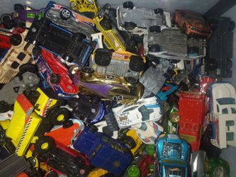 Large Lot of Hot Wheels Die-Cast Toy Cars
