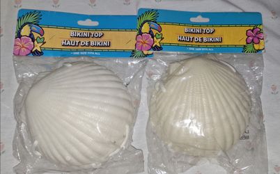 Shell Bikini Top Costume Accessory – 2 Pack