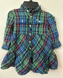 Ralph Lauren Plaid Double-Faced Cotton Shirtdress