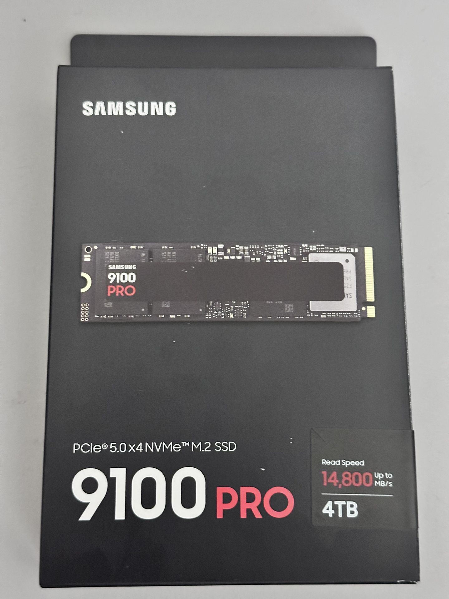 BRAND NEW SAMSUNG SSD 9100 PRO 4TB PCIe 5.0x4 M.2 2280 Speeds Up to 14,800MB/s MZ VAP4T0B