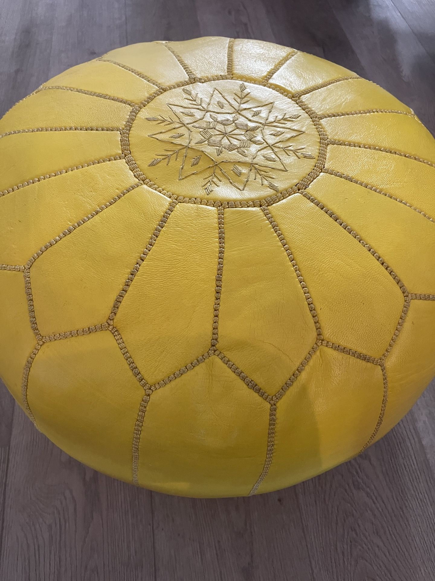 Jonathan Adler Moroccan Leather Pouf